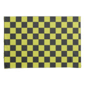 Cyber lyme schaakbordpatroon kussensloop (Voorkant-Rechts)