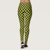 Cyber lyme schaakbordpatroon leggings (Achterkant)