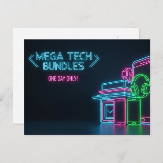 Cyber Maandag Briefkaart (Voorkant / Achterkant)