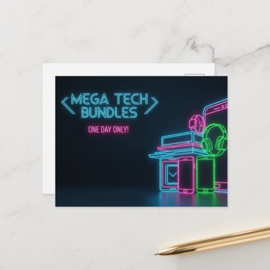 Cyber Maandag Briefkaart (Voorkant / Achterkant in situ)