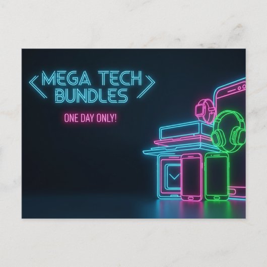 Cyber Maandag Briefkaart (Voorkant)