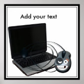 Cyber Maandag - voeg Uw Bericht toe Poster (Voorkant)