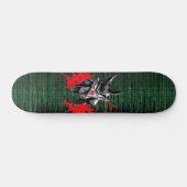 Cyber Matrix Cartoon Duivel Skateboard (Horizontaal)