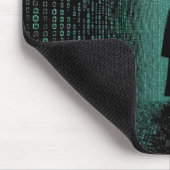 Cyber Matrix Corridor – Digitale Sfeer Muismat (Hoek)