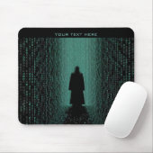 Cyber Matrix Corridor – Digitale Sfeer Muismat (Met muis)