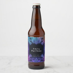 Cyber-Medieval Fusion Wedding Bier Etiket