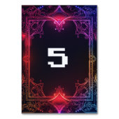 Cyber-Medieval Fusion Wedding Kaart (Achterkant)