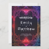 Cyber-Medieval Fusion Wedding Kaart (Voorkant)