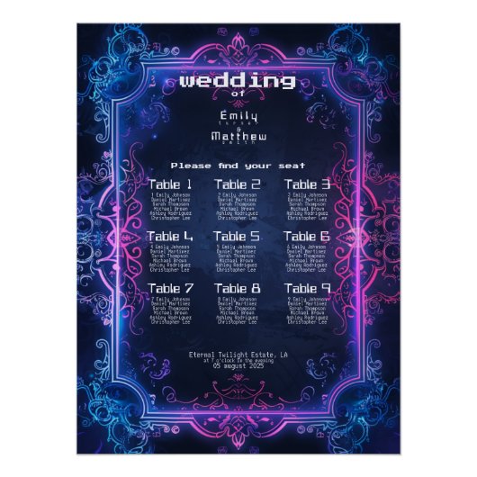 Cyber-Medieval Fusion Wedding Perfect Poster (Voorkant)