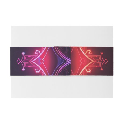 Cyber-Medieval Fusion Wedding Uitnodigingen Wikkel (Achterkant Voorbeeld)