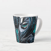 Cyber Metal Elegantie Latte Mok (Rechterhoek)