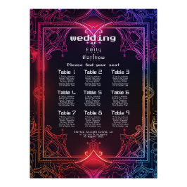 Cyber-Middeleeuwse Fusie Bruiloft Perfect Poster