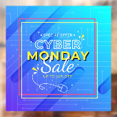 Cyber Monday Aanpasbare Procentuele Korting Verkoo Raamsticker (Vel 2)
