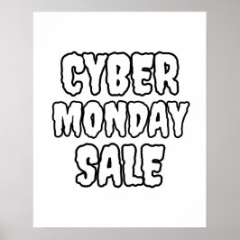 Cyber Monday Sale Poster, Grote detailhandel verko Poster
