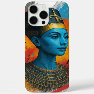 Cyber Nefertiti iPhone Case - Egyptische Neon Tech