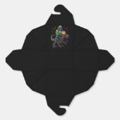 Cyber Neon Skeleton Riding Robo Dino – Halloween Bedankdoosjes (Ongevouwen)