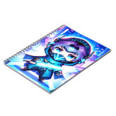 Cyber Ninja Chronicles - Futuristisch Anime Notiti Notitieboek (Linkerzijde)