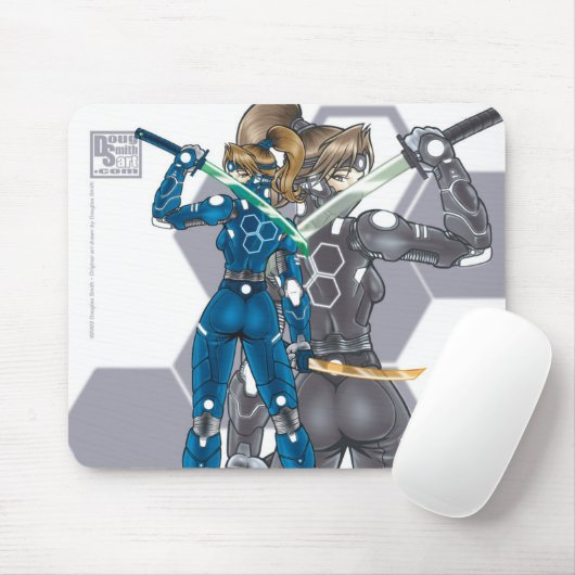 Cyber Ninja Mousepad Muismat (Met muis)