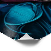 Cyber Nouveau Afro-Amerikaans Beauty Poster (Hoek)