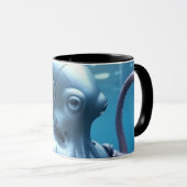 Cyber Octopus combo mug Mok (Voorkant rechts)