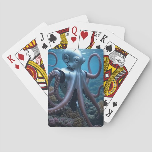 Cyber Octopus Poker playing cards Pokerkaarten (Achterkant)