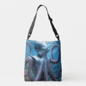 Cyber Octopus schouder crossbody tas (Achterkant)