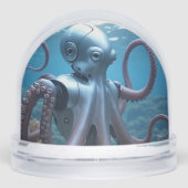 Cyber Octopus snow globe Sneeuwbol (Voorkant)