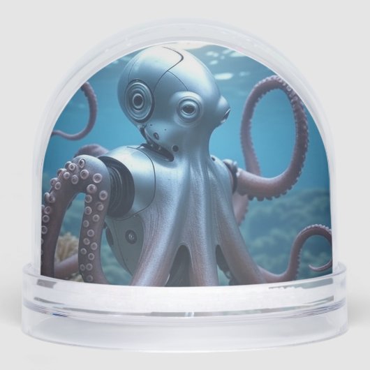Cyber Octopus snow globe Sneeuwbol (Voorkant)