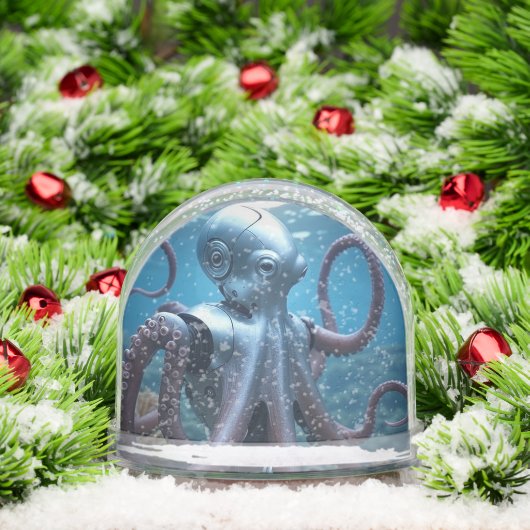 Cyber Octopus snow globe Sneeuwbol (Kerstmis)