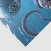 Cyber Octopus tissue paper Tissuepapier (Detail)