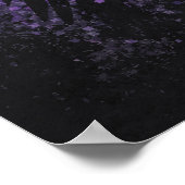 Cyber-Omen, Raven Crow Matrix Abstracte Kunst Poster (Hoek)