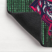 Cyber Oni Code – Retro Toekomst Kracht Muismat (Hoek)