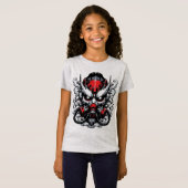 Cyber Oni: Smoke Warrior Mask T-shirt (Voorkant volledig)