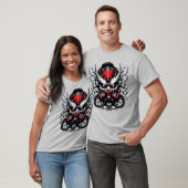 Cyber Oni: Smoke Warrior Mask T-shirt (Unisex)