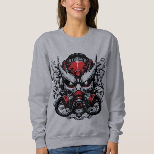 Cyber Oni: Smoke Warrior Mask Trui (Voorkant)
