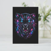 Cyber Panter Bedankkaart (Staand voorkant)