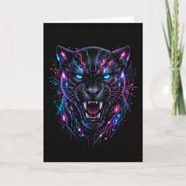 Cyber Panter Feestdagen Kaart