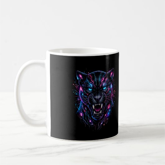 Cyber Panter Koffiemok (Links)