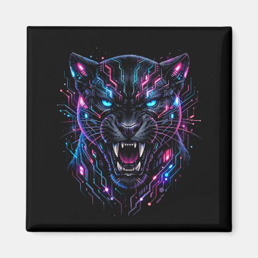 Cyber Panter Magneet (Voorkant)