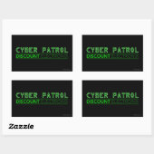 Cyber Patrol Rechthoekige Sticker (Vel)