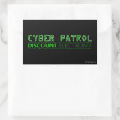 Cyber Patrol Rechthoekige Sticker (Tas)
