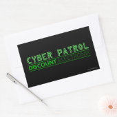 Cyber Patrol Rechthoekige Sticker (Envelop)