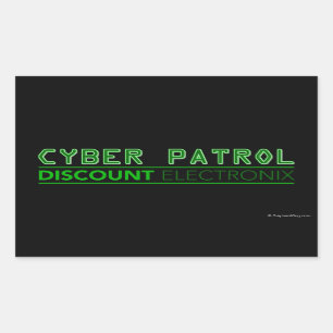 Cyber Patrol Rechthoekige Sticker