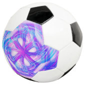 Cyber Pink en Blue Compact Mirror Voetbal (Drie kwart)
