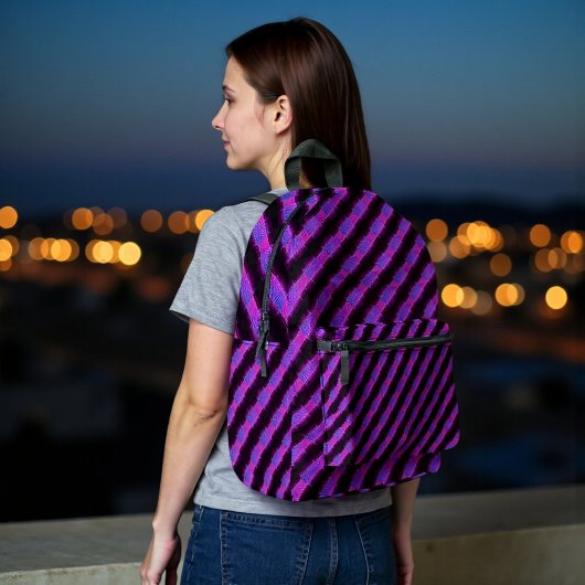 Cyber Plaid Bedrukte Rugzak