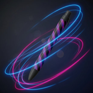 Cyber Plaid Zwarte Inkt Pen