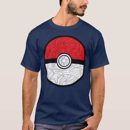 Cyber Pokeball T-shirt (Voorkant)