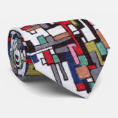 Cyber pop Abstracte Fractal Designed Stropdas (Opgerold)