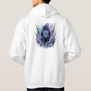 Cyber Psycho Masker Futuristische Neon Cyberpunk Hoodie