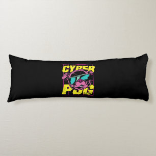 Cyber Pug 2021 Grappige Hond Pug Design Lichaamskussen